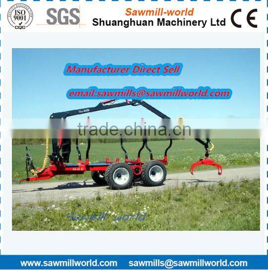 10T Log Loader Trailer with Crane