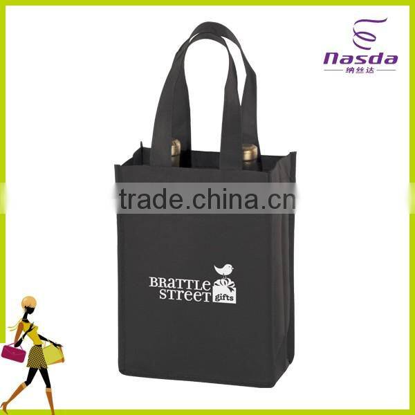 promotional oganza wine bag,nonwoven wine bag bag in box,high quality 4 bottle wine bag