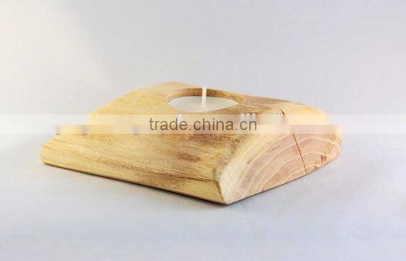 Modern Home Decoration Tea Light Wooden Candle Holder Reclaimed Wood Candle Holders