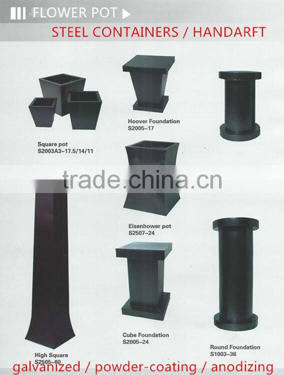 Triangle vase;steel containers handaraft;flower pot