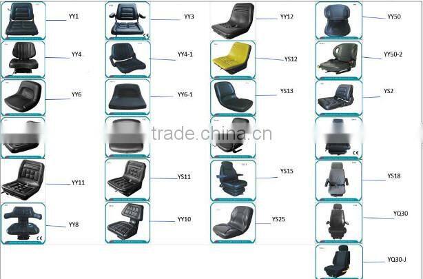 Fully flat air suspension tractor seat with motor