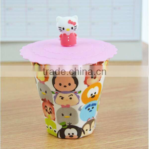 Food grade silicone watermelon cute coffee cup cover