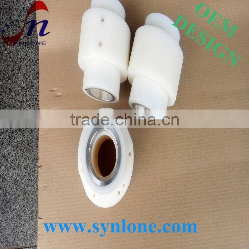 Custom made Nylon MS square tube 40x40,clear plastic square tube