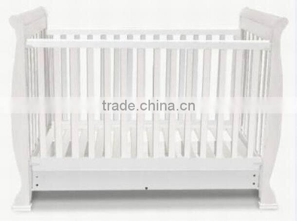 140x70cm multifunctional wooden baby cribs convertible crib