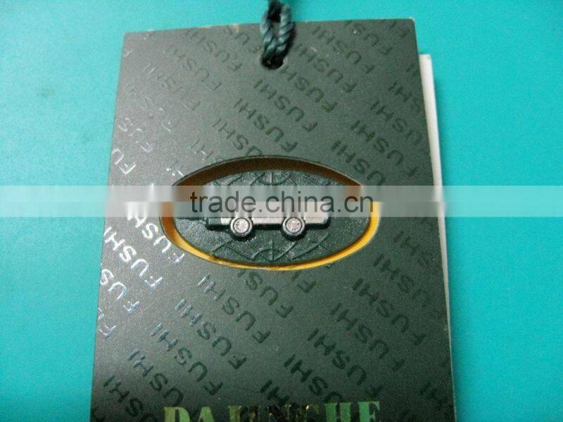 fashion paper hang tag for garment