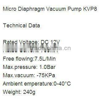 Kamoer mini vacuum pump with brush motor