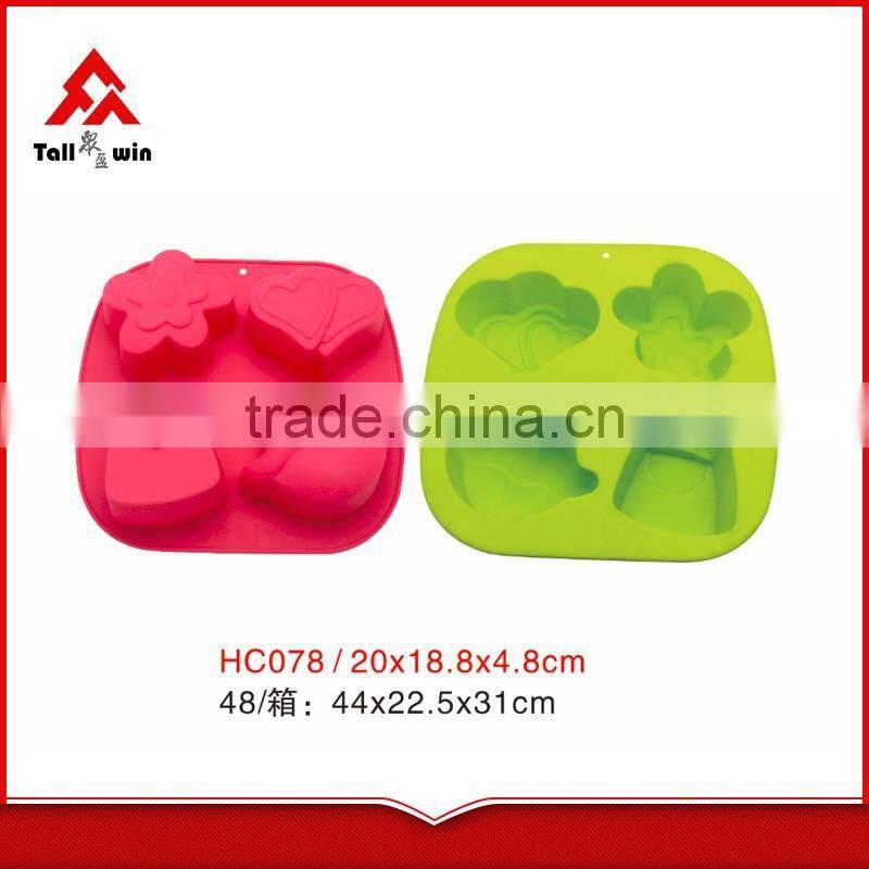 Silicone rubber cake mold