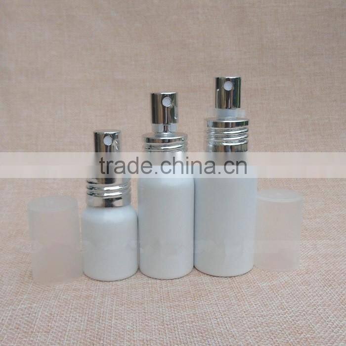 Wholesale 20ml-150ml white aluminun spray perfume bottle mist spray aluminum bottle for cosmetic packaging