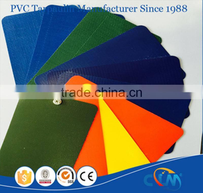 pvc vinyl coated color tarpaulin fabric