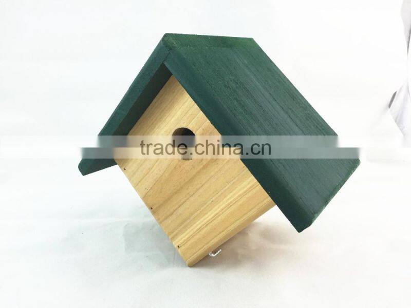 Simple small wooden bird's nest,FSC wood bird house