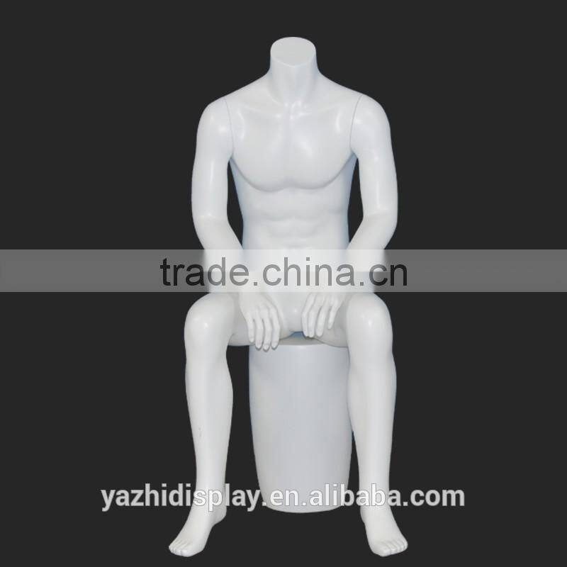 China Factory Fashion Fiberglass Male Mannequins Without Head
