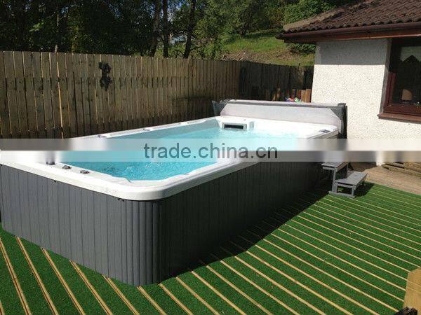 2015 Top 4m long swim spa Supplier in Shenzhen with CE&SAA and Best Price for Swimming