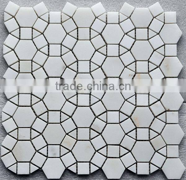 Carara White Marble Mosaic