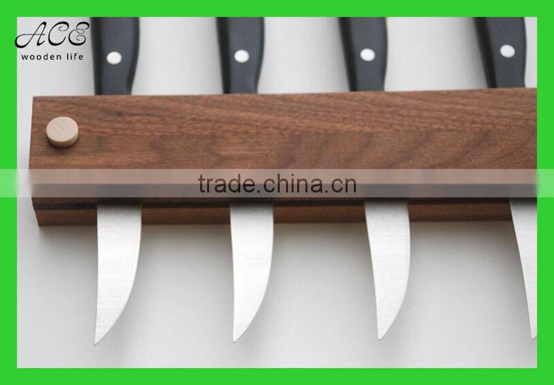 Custom wooden knife rack