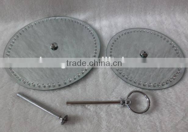 beveled mirror cake plate Cake rack