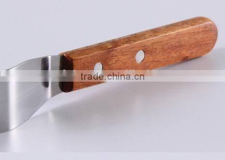 CY196 Hot sale 10'' wood handle staniless steel bread knife butter knife