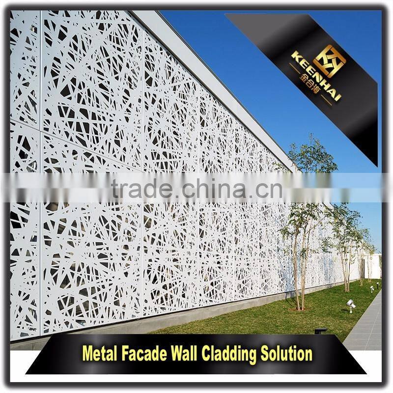 Decorative Laser Cut 3mm Aluminum Perforated Panel for Facade