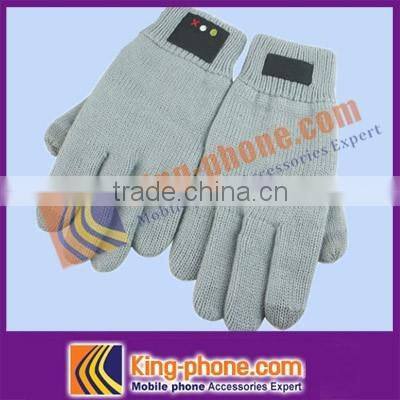 3 finger touch screen gloves winter plain bluetooth gloves,3 fingers bluetooth gloves