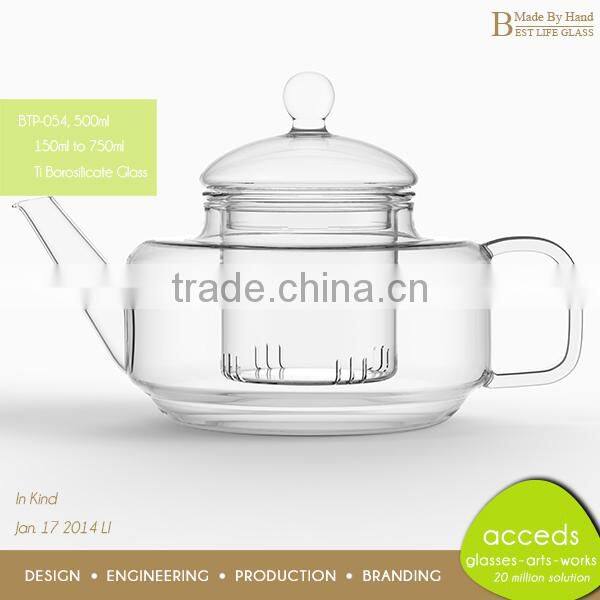 Dishwasher Safe Cheap Glass Coffee Pot With Tea Strainer
