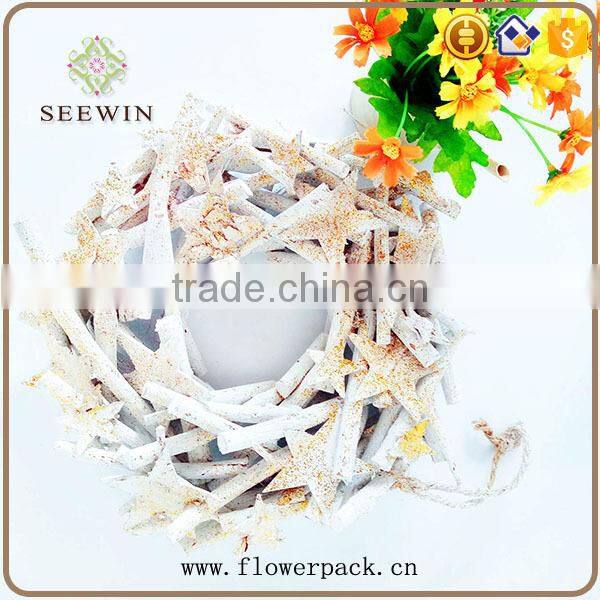 White Christmas wreath clear new wind series