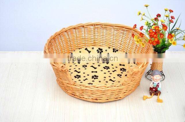 wicker basket for pets