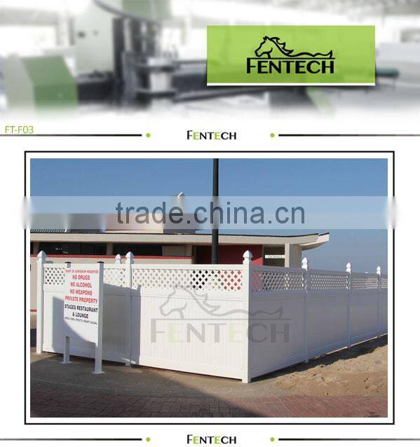 high strength plastic lattice privacy fence