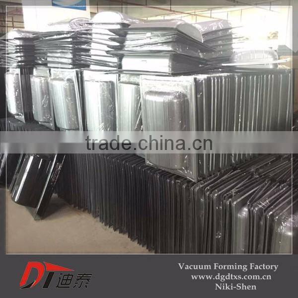 Custom plastic thermoformed elliptical suitcase cover