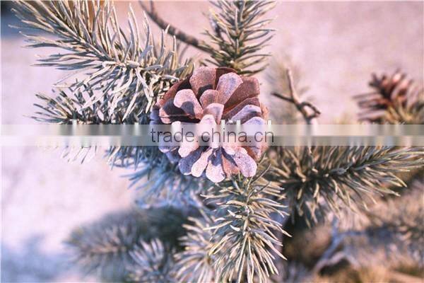 60cm Artificial all white Christmas ornamental small fake pine tree with snow effect