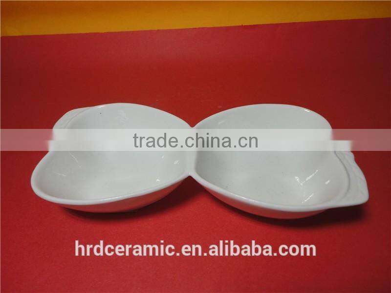 19.5*8.7*3.8cm star hotel white ceramic dinner plate apple shape dish