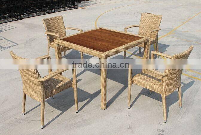 Restaurant Square DiningTable With attched Chair