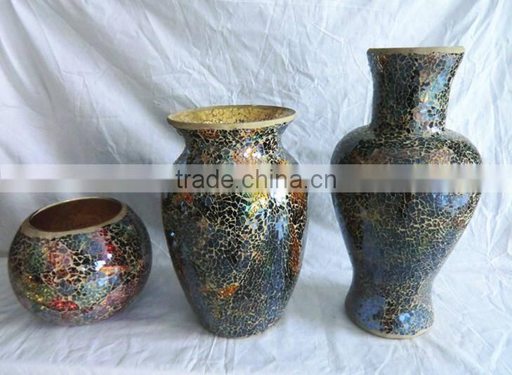 Crackle Vintage Unique Vase for Wedding Decoration