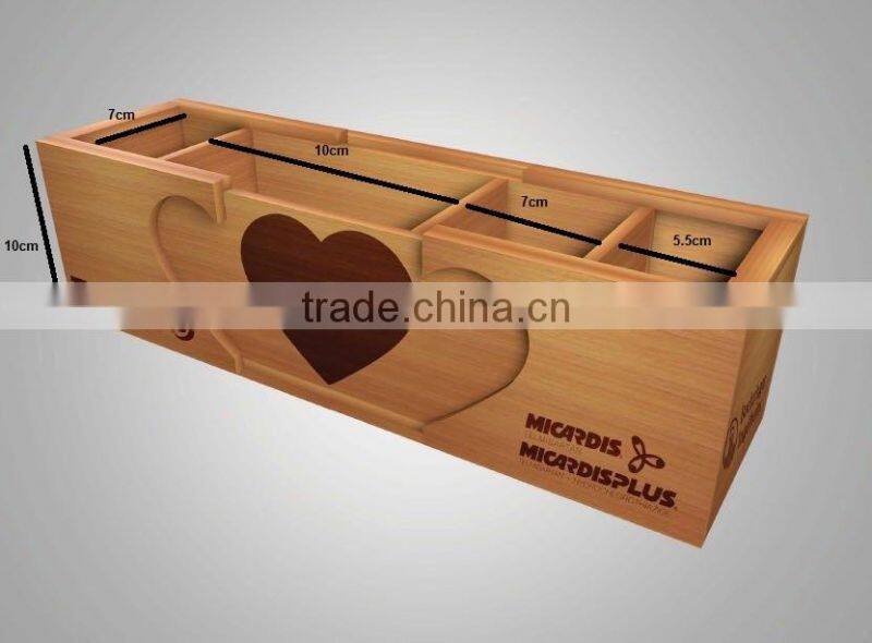 creative wooden scalable foldable desktop storage box