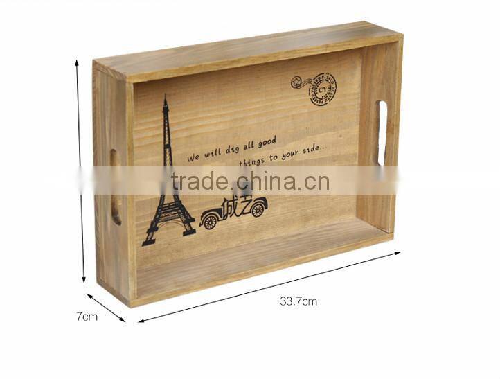 2015 new design wooden serving trays