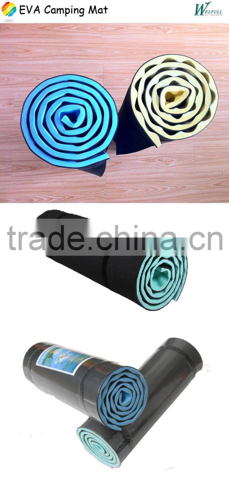 Rolling Camping Mat Sleeping bag Pad Backpacking Picnic Tent Compact Foam Beach