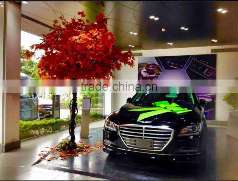 Home decoration red artificial maple tree for decoration