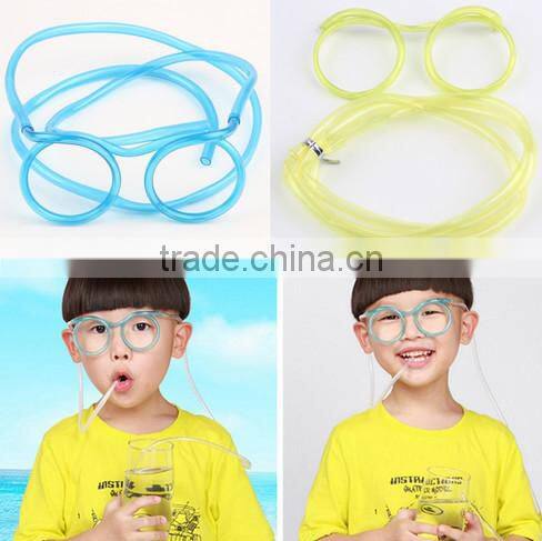 NBRSC Creative Plastic Drinking Glasses Straws for Kid Flexible Glass Straw For Drinking
