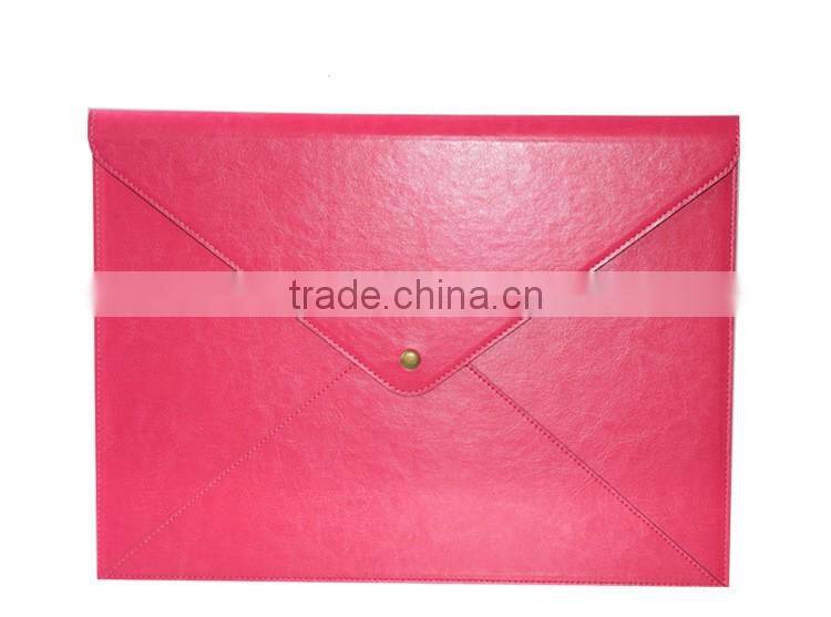 Computer bag laptop PU leather waterproof briefcase rolling men laptop bag