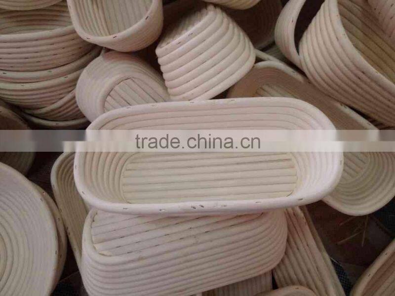 Oval Shape 100% Handmade Baguette Proofing Rattan Banneton Basket