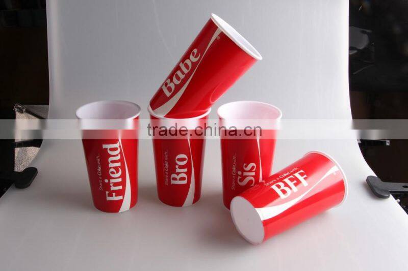 Hot sale unbreakable PP 16oz plastic tumbler for promotional