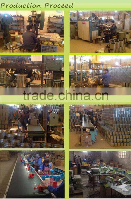 Set of 2 Canister with Wooden Lid