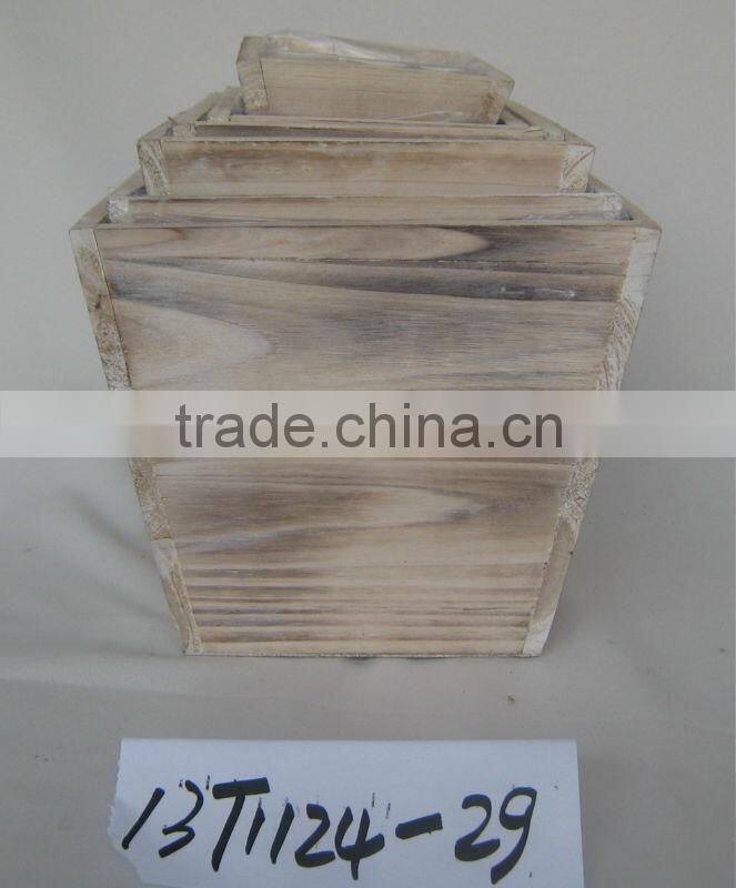 bird house heat treatment wooden flower planter