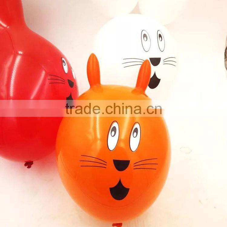 wholesale custom 100% natural printed latex balloon rabbit shape balloon