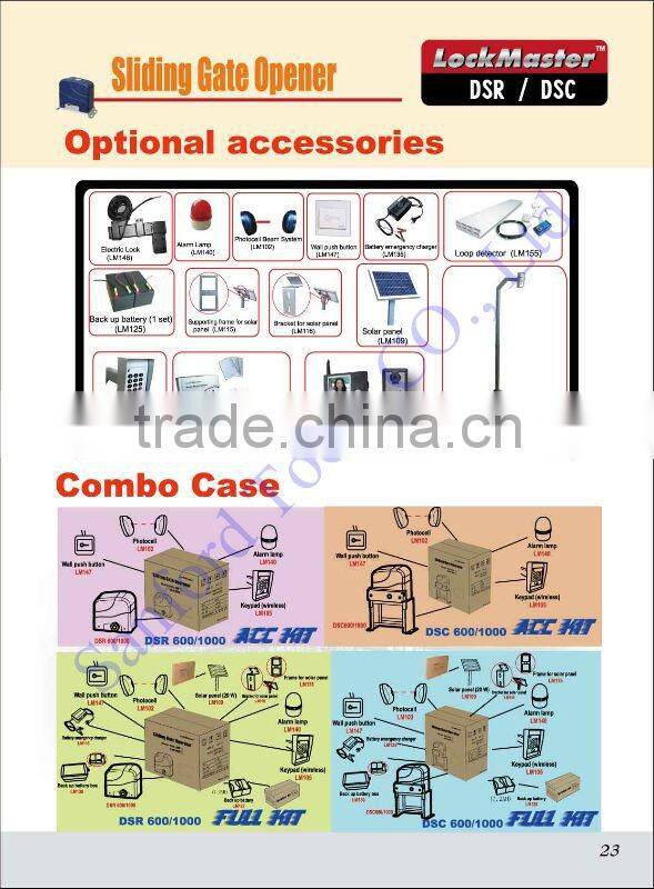 Sliding Gate Opener(DC System) 600KG/1000KG CE Approved