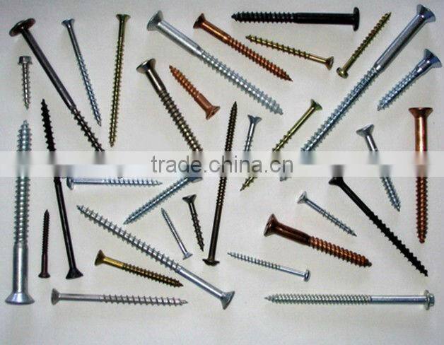 Factory price yellow zinc fibreboard screw made in china