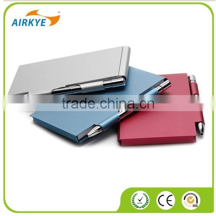 Customed colour Metal notebook with pen