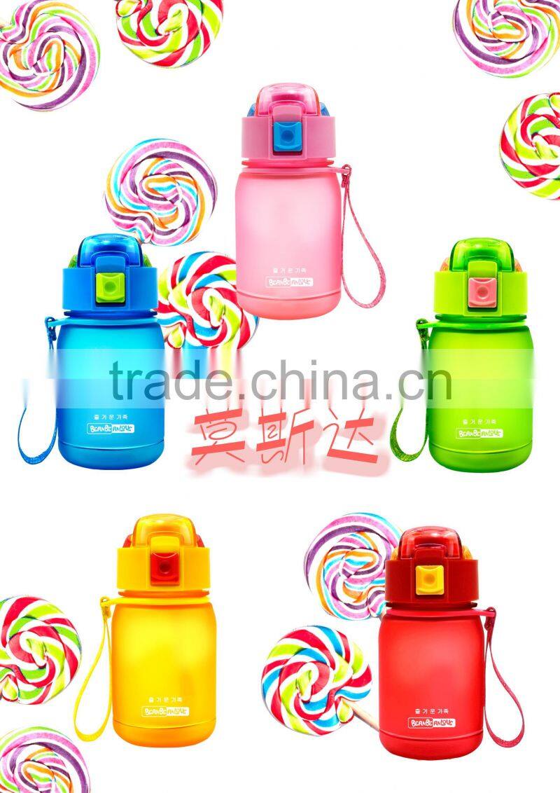 OEM stock factory wholesale Different color refillable bpa free round PCTG sport 420ml 600nl sport bottle plastic water bottle