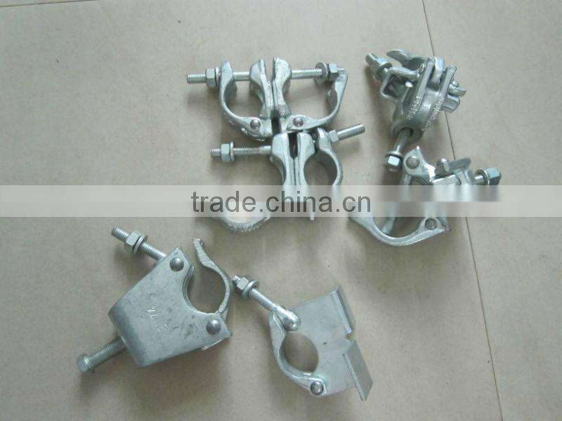 Forged 48.3mm steel fixed/swivel coupler/clamp for scaffolding