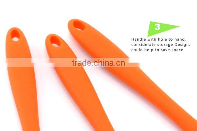 High Temperature Resistant Long Handle Silicone Colander