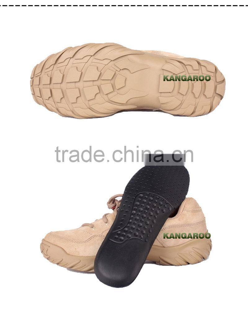 Low Cut Rubber Military Desert Laced Boots For Men