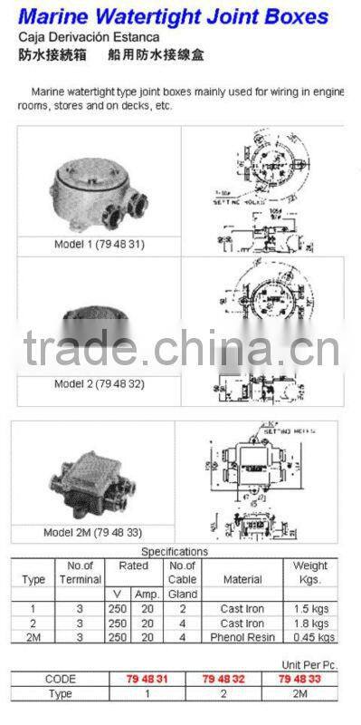 Marine Watertight Joint Boxes